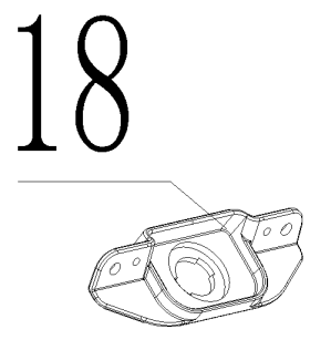 Накладка посадочная замка лючка топливного бака T-16 (18) (0120041.T15S)