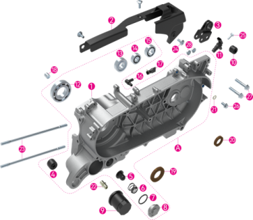 Защитная накладка датчика скорости 150сс (1P57MJ) JET ADV (157M.03.531) (A)